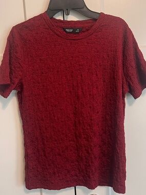 Simply Vera Wang Red Blouse Top Size XS Excellent Condition